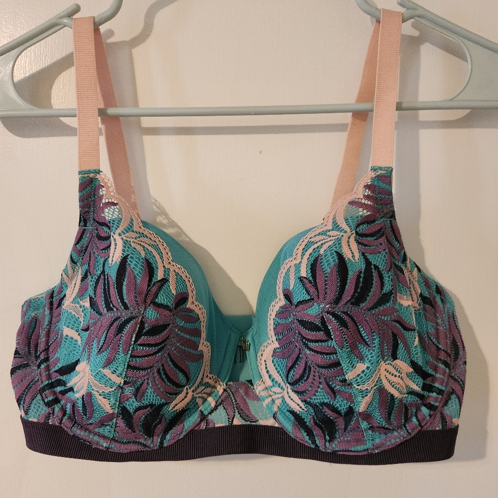 ThirdLove Teal Purple Lace Underwire Bra